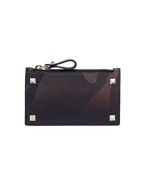 Valentino - Textured Leather Card Holder