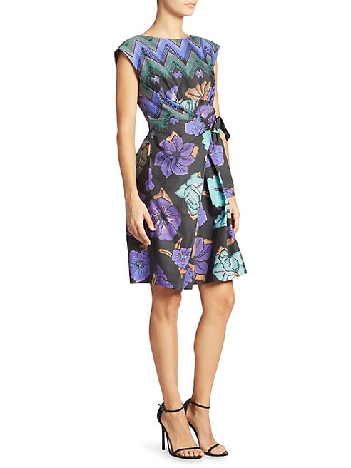 Alberta Ferretti - Cap Sleeve Shift Dress