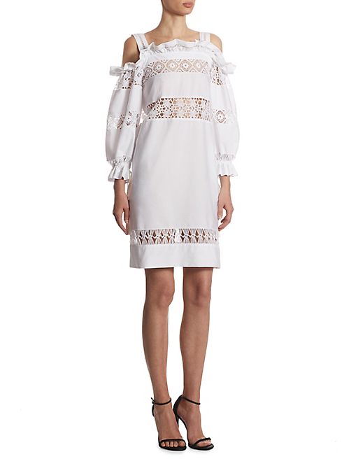 Alberta Ferretti - Off-The-Shoulder Cotton Dress