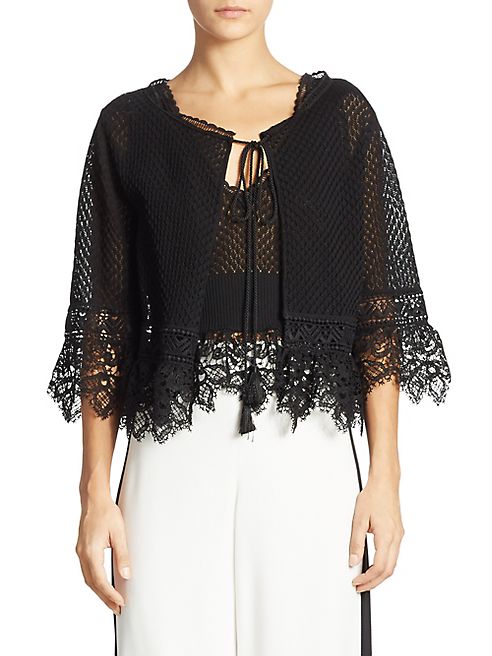 Alberta Ferretti - Knit Lace Cardigan