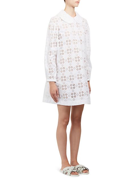 Simone Rocha - Long Sleeve Broderie Dress