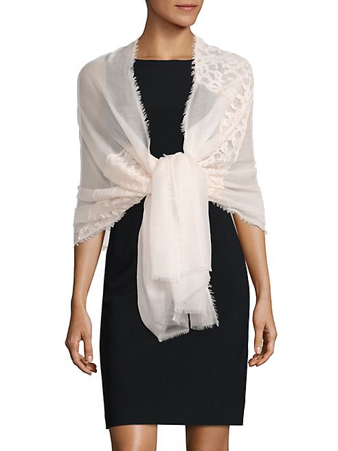 Saks Fifth Avenue Collection - Cashmere & Silk Lace Shawl