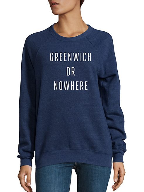 Knowlita - Greenwich Or Nowhere Graphic Sweatshirt