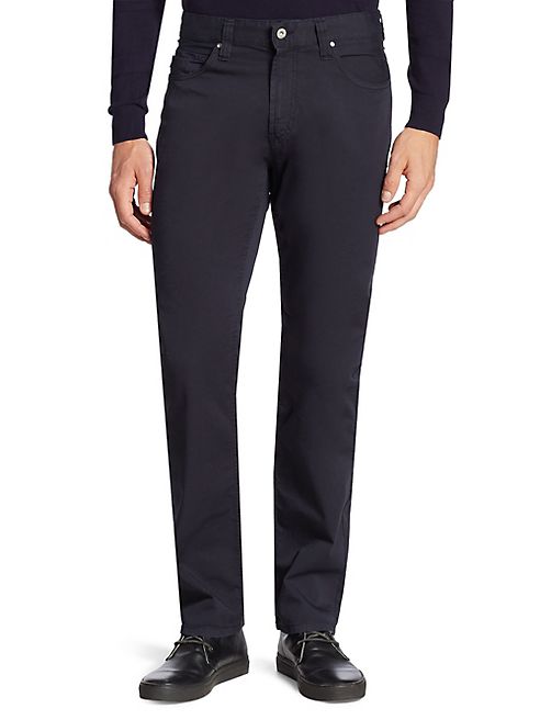 Armani Collezioni - Regular-Fit 5-Pocket Pants