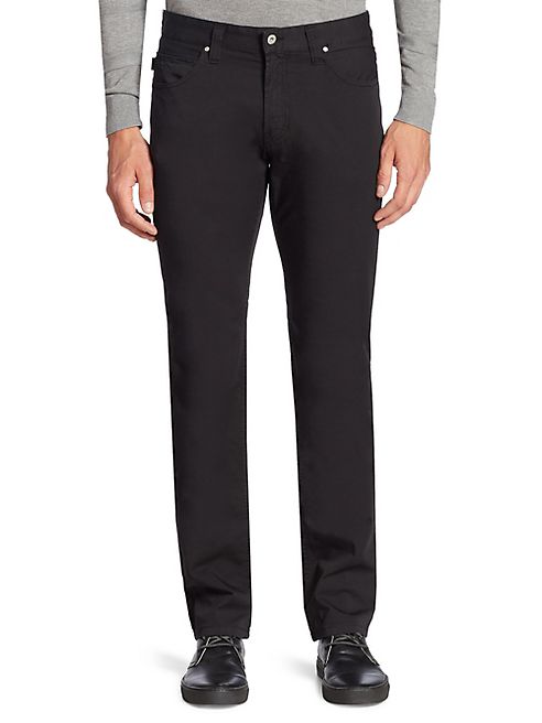 Armani Collezioni - Regular-Fit 5-Pocket Pants