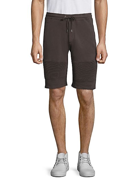 The Kooples - Ribbed Cotton Sweat Shorts