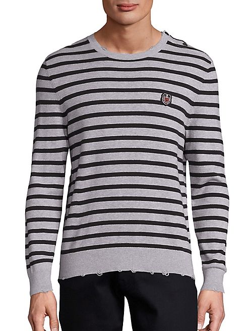 The Kooples - SPORT Striped Cotton Sweater