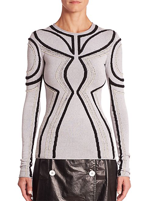 Proenza Schouler - Silk-Blend Patterned Top