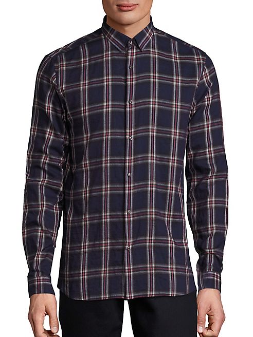 The Kooples - Plaid Patterned Cotton Shirt