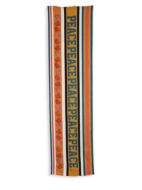 Paul Smith - River Peace Silk-Blend Scarf