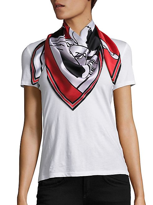 Givenchy - Bambi Negative Silk Twill Scarf