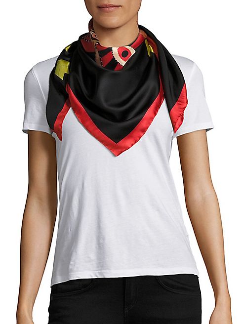 Givenchy - Imperial Rottweiler Star Silk Twill Scarf