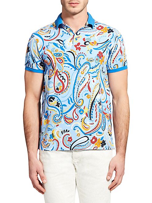 Etro - Paint Brush Art Modern-Fit Polo