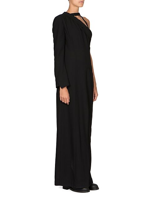 Ann Demeulemeester - One Shoulder Long Dress