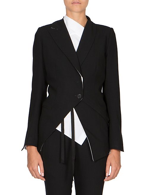 Ann Demeulemeester - Asymmetric Wool Jacket