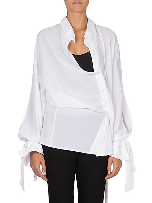 Ann Demeulemeester - Button Front Asymmetric Shirt