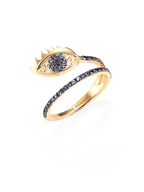 Delfina Delettrez - Anatomik Marry Me Diamond & Blue Sapphire Ring