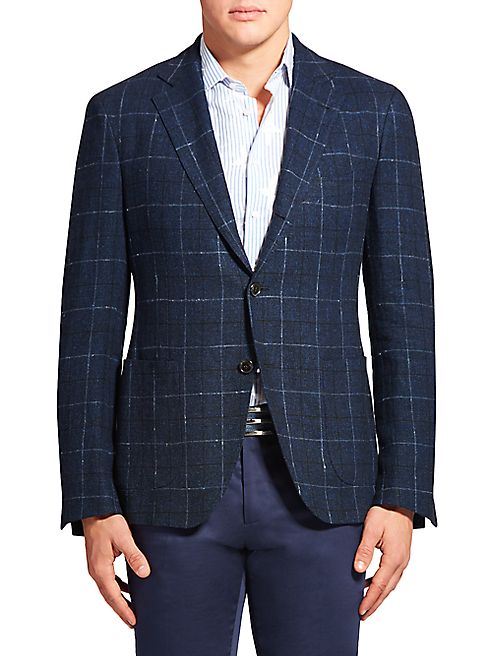 Etro - Plaid Linen & Silk Jacket