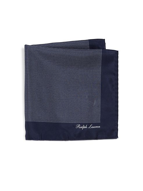 Ralph Lauren - Dot Printed Silk Pocket Square