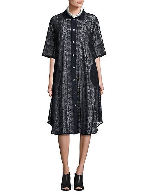 Nocturne ⋕22 - Embroidered Shirtdress