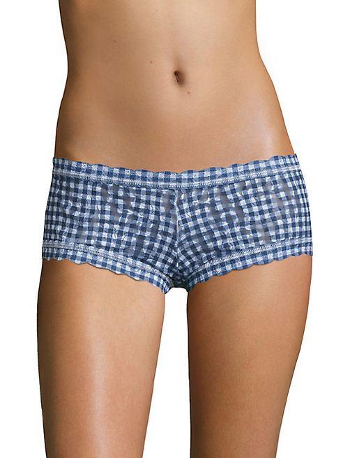 Hanky Panky - Rolled Check Please Lace Boyshorts