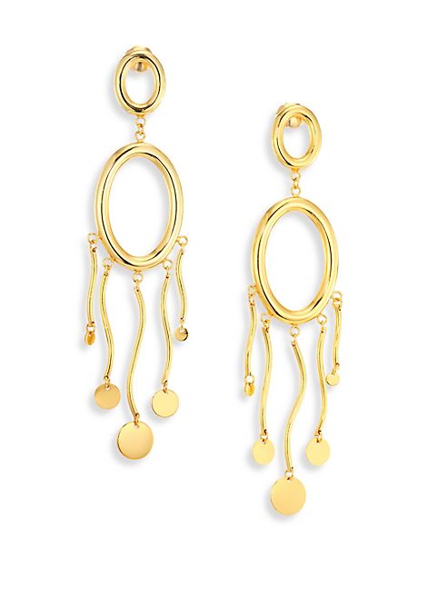 Paula Mendoza - Agon II Circle Double-Drop Earrings