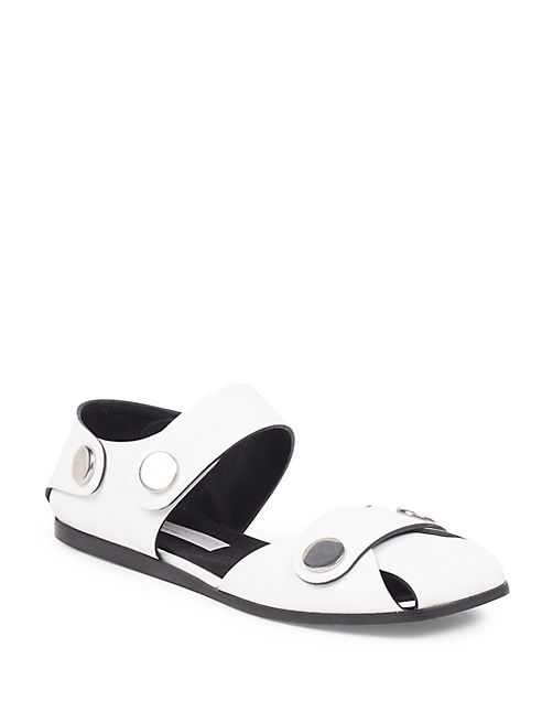 Stella McCartney - Snapped Faux-Leather Cage Sandals