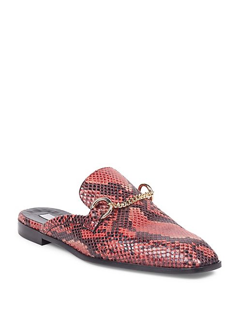 Stella McCartney - Faux-Python Loafer Slides