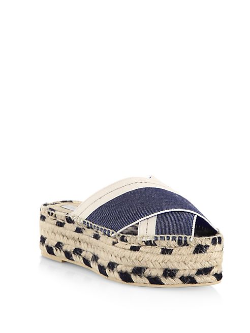 Stella McCartney - Crisscross Espadrille Slides