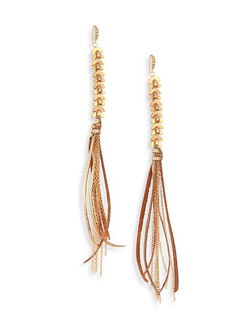 Ettika - Tassel Metallic Statement Earrings