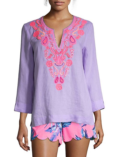 Lilly Pulitzer - Amelia Island Linen Tunic