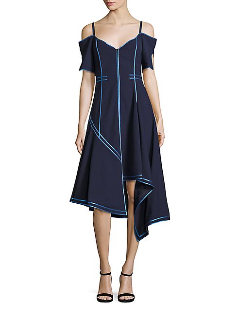 Jason Wu - Off-The-Shoulder Wool Dress