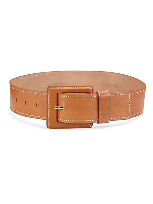 Michael Kors Collection - Wide Leather Belt