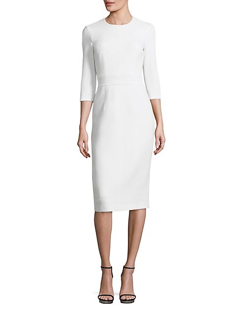 Michael Kors Collection - Solid Stretch Wool Dress