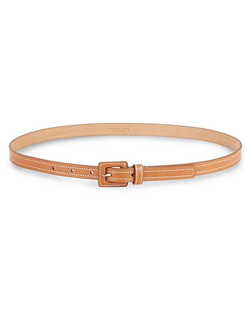 Michael Kors Collection - Skinny Leather Belt