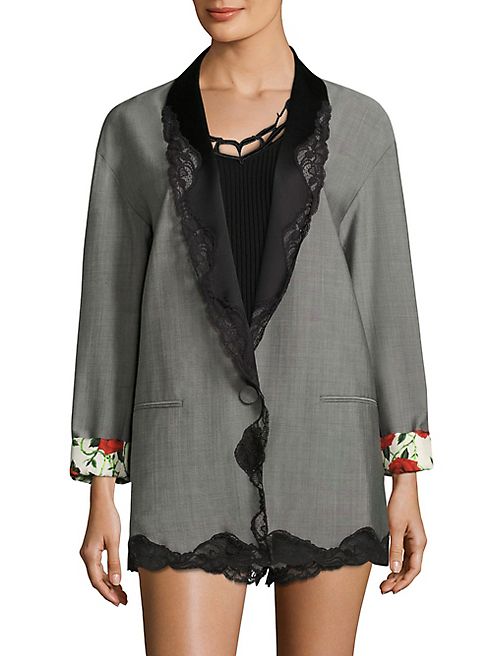 Alexander Wang - Lace Wool-Blend Jacket