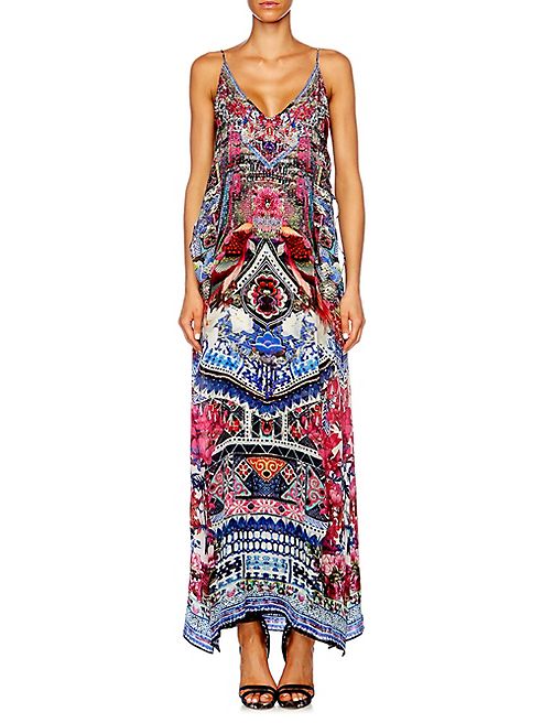 Camilla - Chinese Whispers Layered Silk Gown