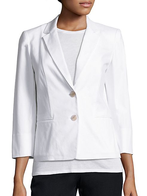 Lafayette 148 New York - Daniela Stretch-Cotton Canvas Blazer