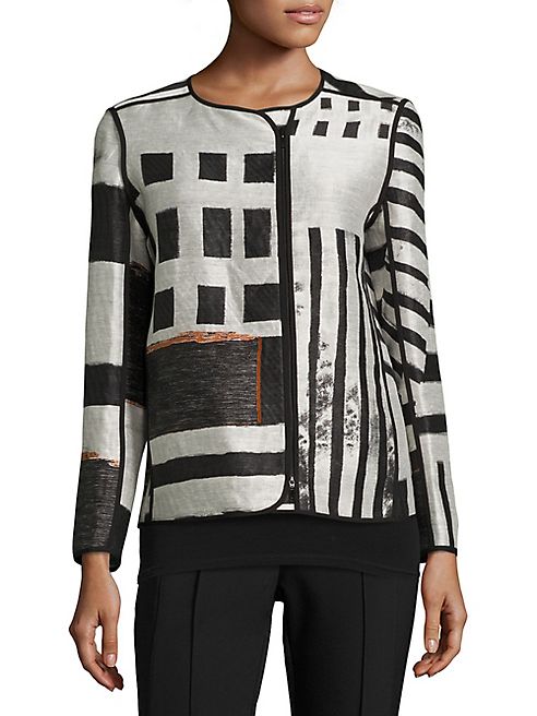 Lafayette 148 New York - Darcia Printed Jacquard Jacket