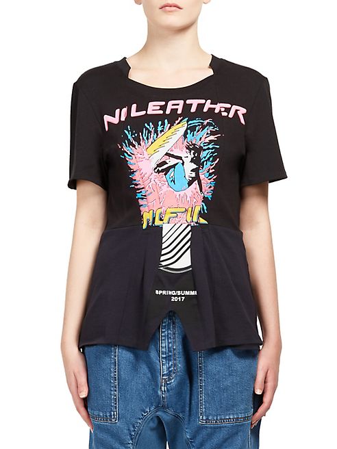 Stella McCartney - Surf Print Peplum Tee