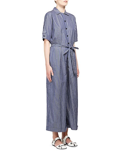 Stella McCartney - Striped Short Sleeve Jumpsuit