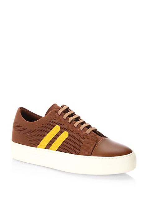 Neil Barrett - Skateboard Lace-up Leather Sneakers