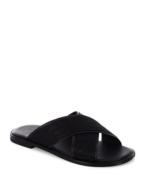 Versace - Greca Crisscross Slides