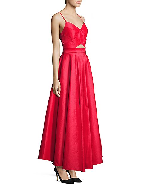 Laundry by Shelli Segal - Taffeta Cutout Gown