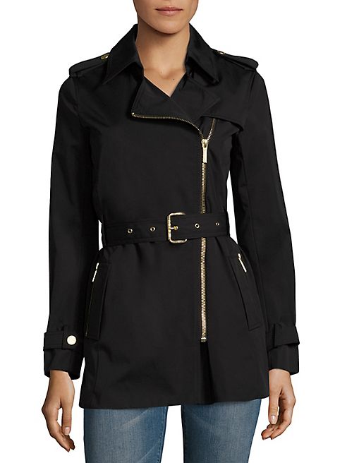 MICHAEL MICHAEL KORS - Zip Front Trench Coat