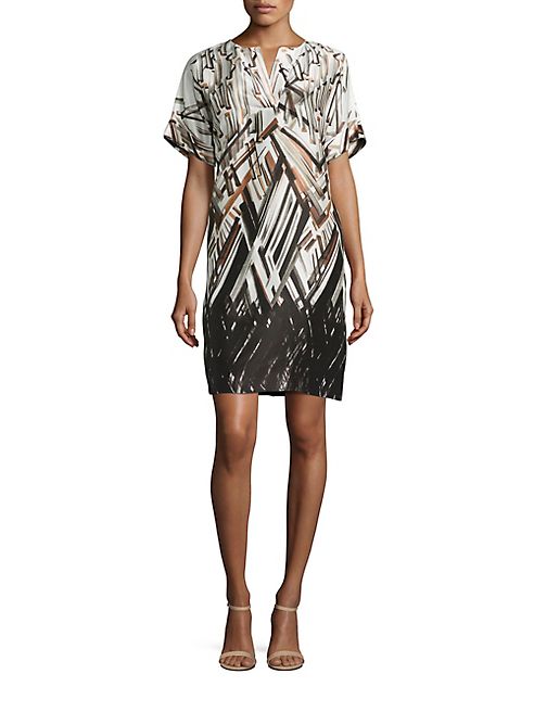 Lafayette 148 New York - Nazeen Printed Silk Shantung Dress