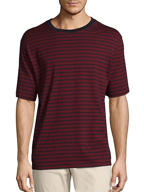 Vince - Striped Cotton Tee