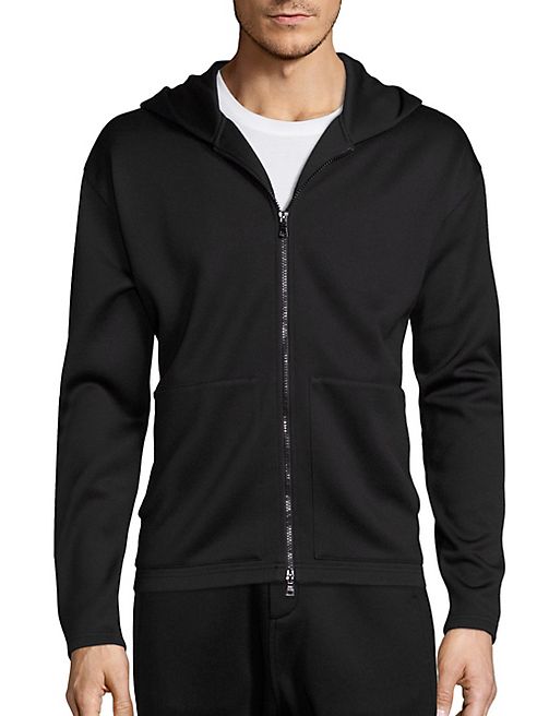 Vince - Cotton Blend Hooded Jacket