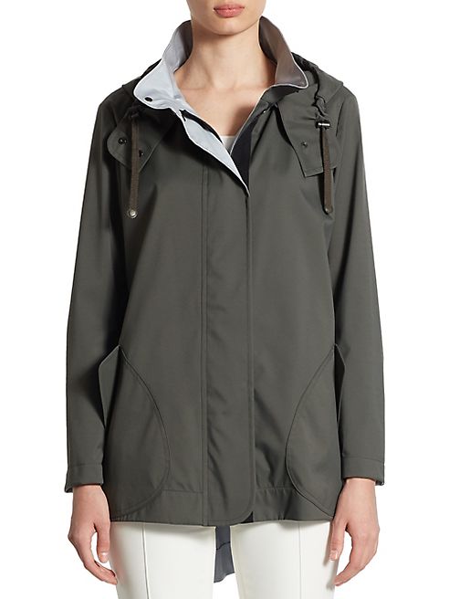 Akris punto - Hooded Zip Front Parka