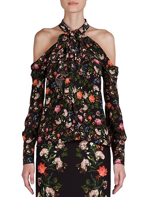 Erdem - Aila Cold-Shoulder Top